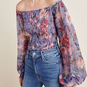 Anthropologie Rouen Floral Top